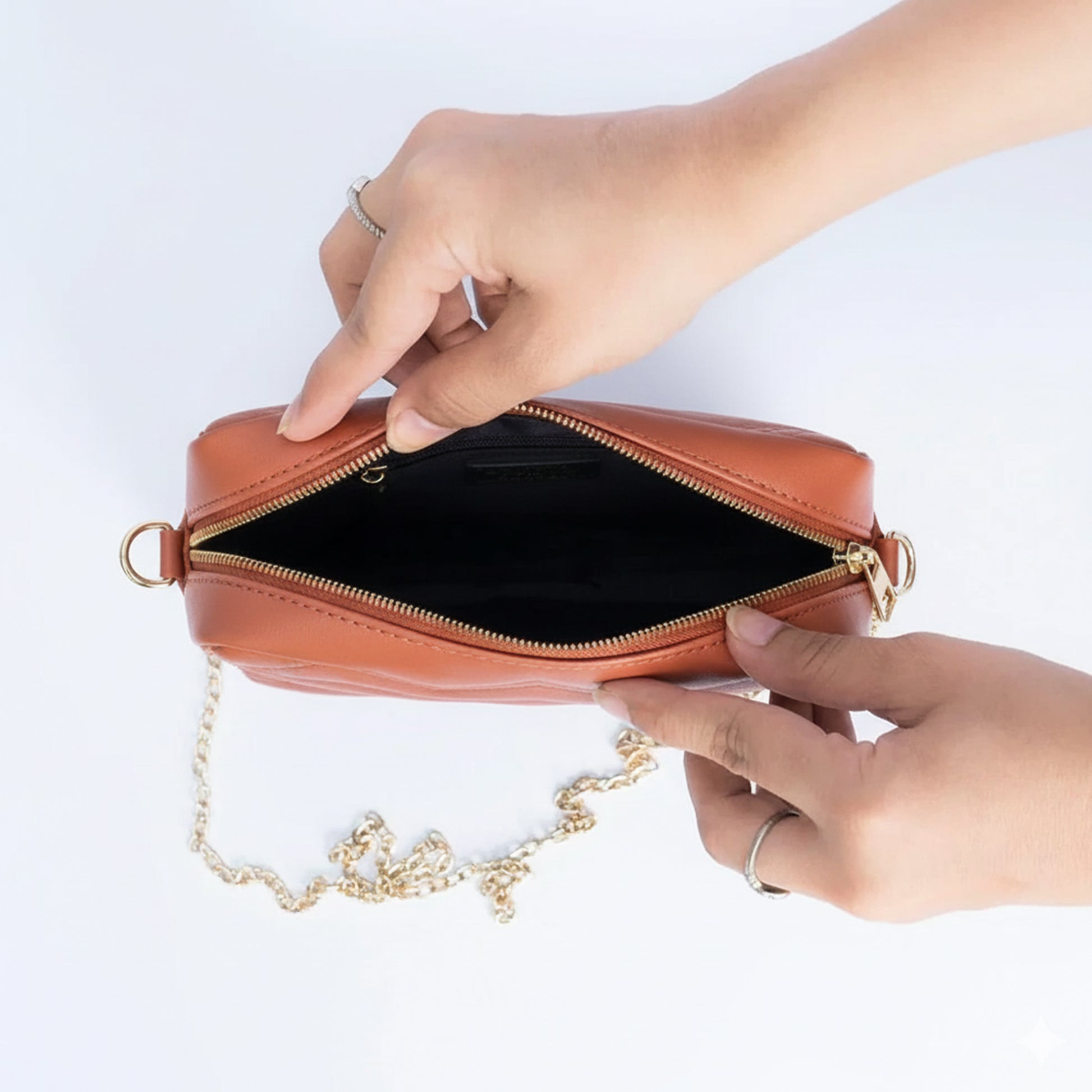 Buy Mini Marvel Crossbody Bag - Copper in Pakistan