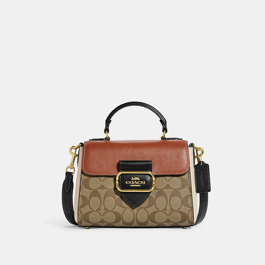Buy Coach Morgan Top Handle Satchel In Colorblock Signature Canvas in Pakistan