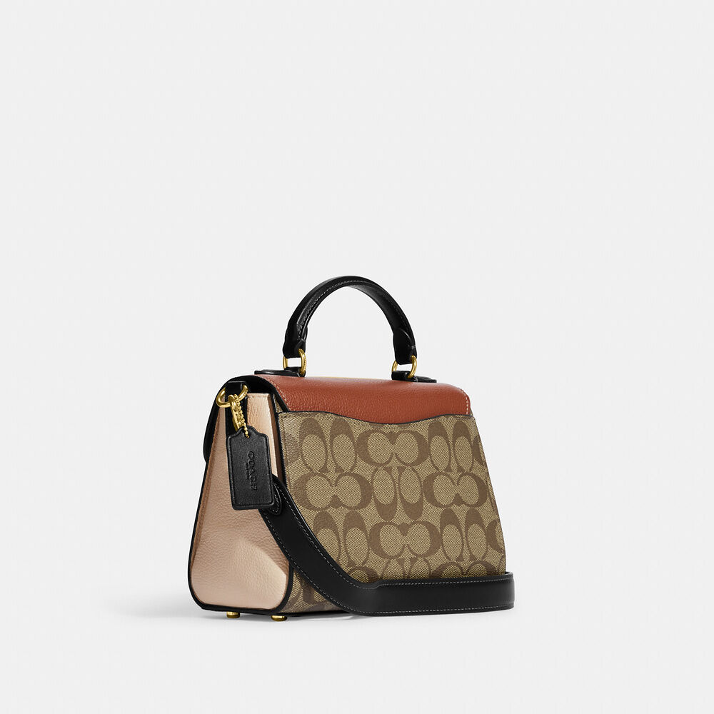 Buy Coach Morgan Top Handle Satchel In Colorblock Signature Canvas in Pakistan