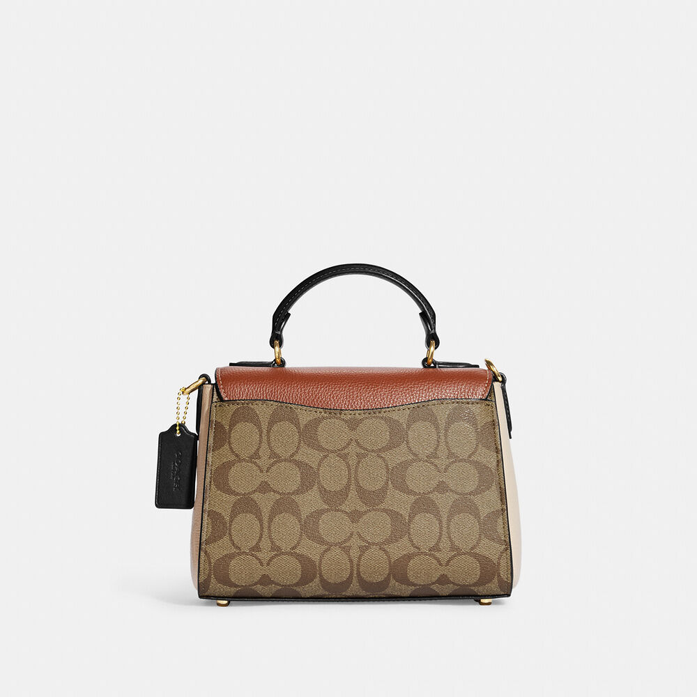 Buy Coach Morgan Top Handle Satchel In Colorblock Signature Canvas in Pakistan