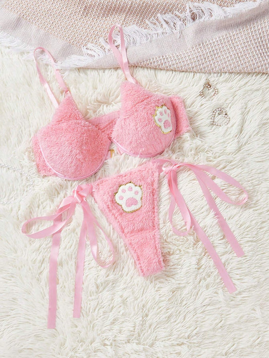 Buy SHEIN Cartoon Graphic Lingerie Set, Bra & Panty Set in Pakistan