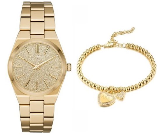 Buy Michael Kors Channing Gold Tone Strap Gold Dial Women's Watch - Mk6623 in Pakistan
