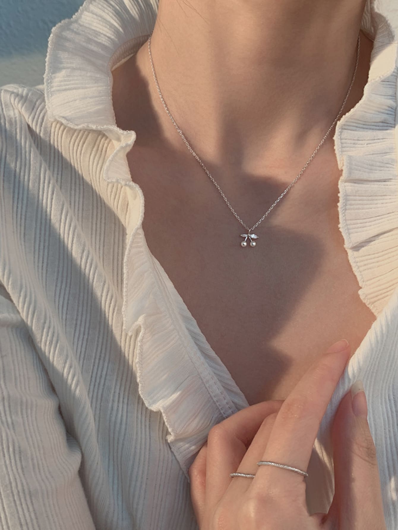 Buy SHEIN Cherry Pendant Necklace in Pakistan