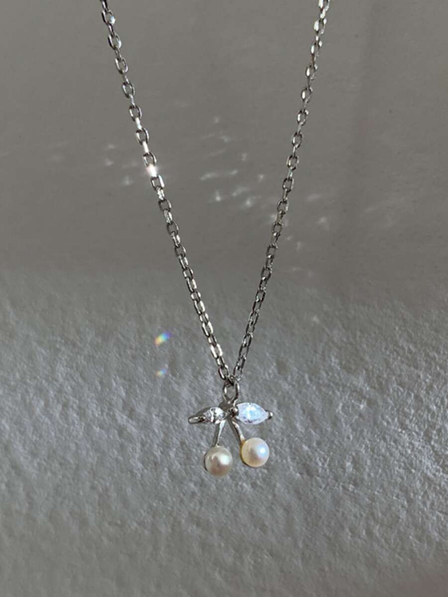 Buy SHEIN Cherry Pendant Necklace in Pakistan