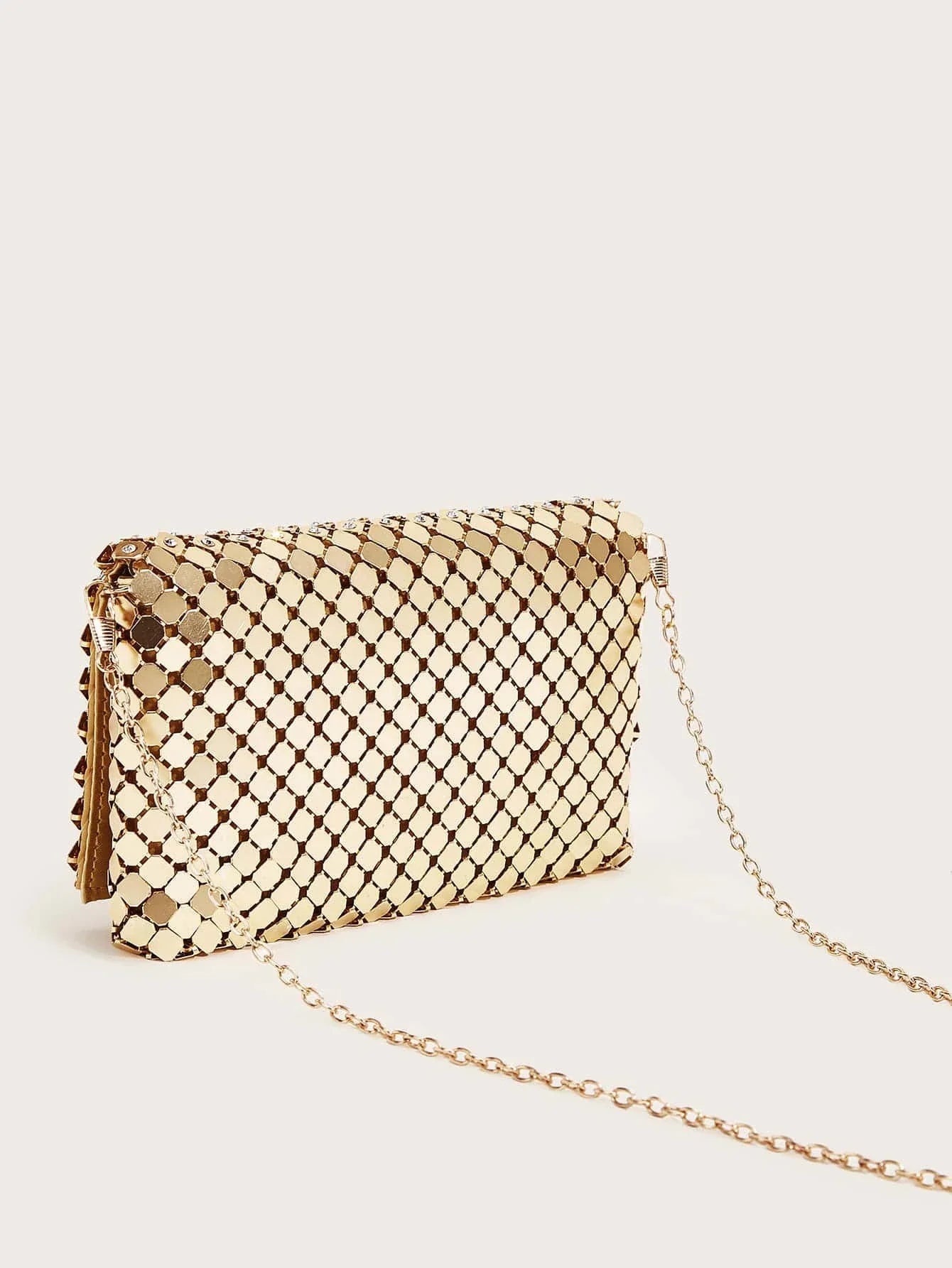 Buy SHEIN Clutch Bag Evening Party Bag Glitter Small Purse with Detachable Chain Strap Any Prom Clutch Walle in Pakistan