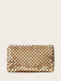 Buy SHEIN Clutch Bag Evening Party Bag Glitter Small Purse with Detachable Chain Strap Any Prom Clutch Walle in Pakistan