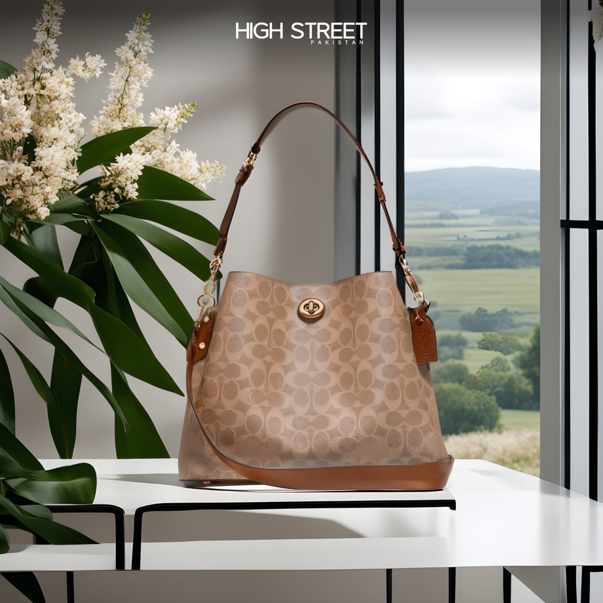 Buy Coach Willow Tote Bag Small - Tan Rust in Pakistan