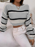 Buy SHEIN Color Block Drop Shoulder Sweater in Pakistan