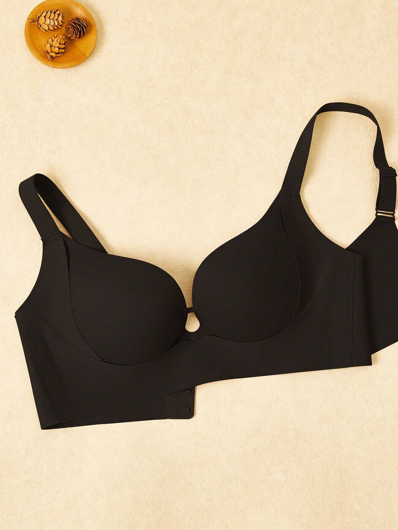Buy SHEIN Comfortable And Traceless Push Up Bra With Cup Side Gathering & No-Wire Design For Small Bust Women, Lingerie in Pakistan