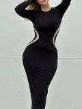 Buy SHEIN Contrast Panel Bodycon Dress in Pakistan