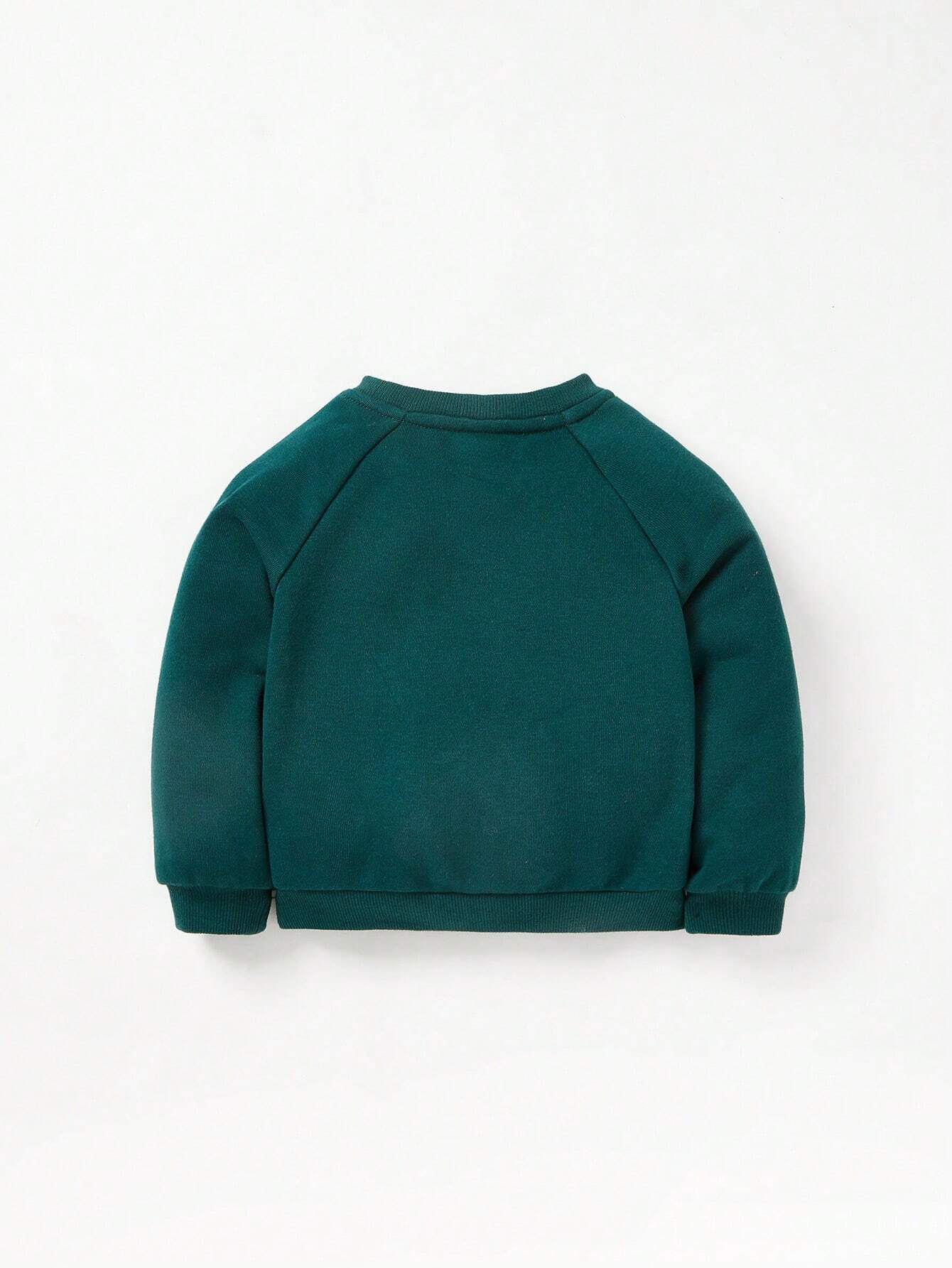 Buy Cozy Pixies Baby Girl Casual All-Match Round Neck Raglan Sleeves Letter Printed Sweatshirt And Trousers Two-Piece Set in Pakistan