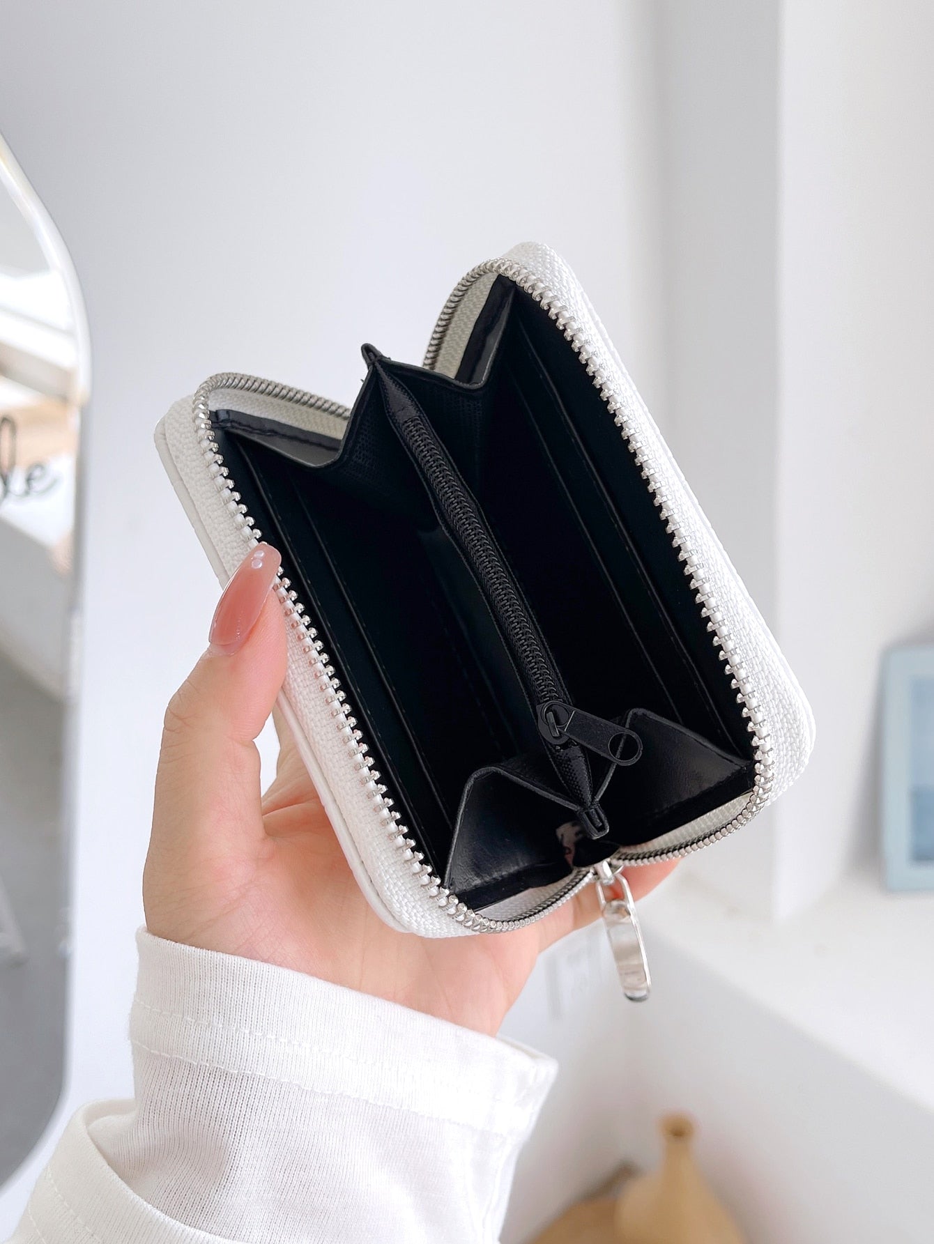 Buy SHEIN Crocodile Embossed Card Holder in Pakistan
