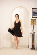 Buy Sajiero Gown Set - Nerra Silk - Dark Grey in Pakistan