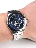 Buy Hugo Boss Mens Chronograph Quartz Stainless Steel Blue Dial 46mm Watch - 1512963 in Pakistan
