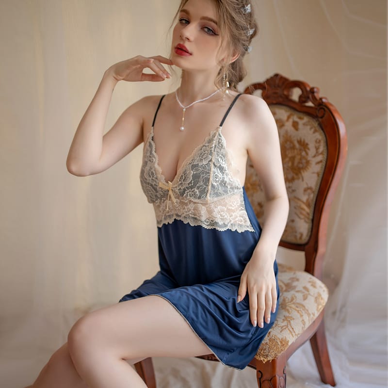 Buy Sajiero Babydoll Lingerie - Lace Trim Slip in Pakistan
