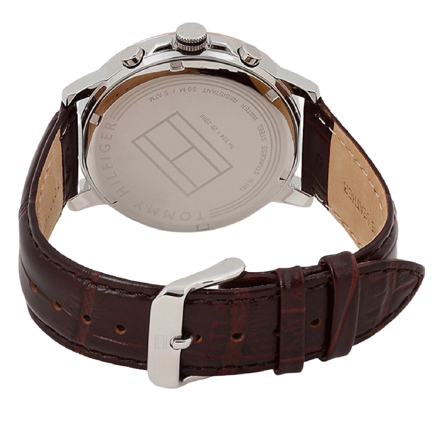 Buy Tommy Hilfiger Mens Quartz Leather Strap Blue Dial 44mm Watch - 1791290 in Pakistan