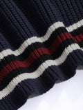 Buy SHEIN DAZY Casual Color Block V-Neck Sweater For Women in Pakistan