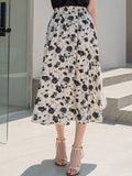 Buy SHEIN DAZY Floral Print High Waist Skirt in Pakistan