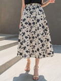 Buy SHEIN DAZY Floral Print High Waist Skirt in Pakistan