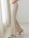 Buy SHEIN DAZY High Waist Seam Detail Flare Leg Suit Pants in Pakistan