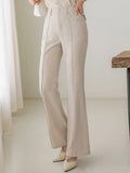 Buy SHEIN DAZY High Waist Seam Detail Flare Leg Suit Pants in Pakistan
