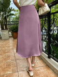 Buy SHEIN DAZY High Waist Solid A-line Skirt in Pakistan