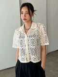 Buy DAZY Hollow Out Button Front Top Without Tube Top in Pakistan