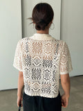 Buy DAZY Hollow Out Button Front Top Without Tube Top in Pakistan