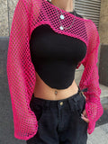 Buy SHEIN DAZY Kpop Hollow Out Super Crop Top Without Cami Top in Pakistan