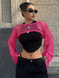 Buy SHEIN DAZY Kpop Hollow Out Super Crop Top Without Cami Top in Pakistan