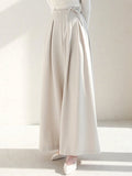 Buy SHEIN DAZY Ladies' Solid Color Tie Wide Leg Pants in Pakistan