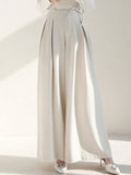 Buy SHEIN DAZY Ladies' Solid Color Tie Wide Leg Pants in Pakistan