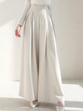 Buy SHEIN DAZY Ladies' Solid Color Tie Wide Leg Pants in Pakistan