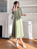 Buy SHEIN DAZY Monochrome Short Sleeve Jacket And Dress in Pakistan