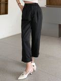 Buy SHEIN DAZY Striped Print Slant Pocket Pants in Pakistan