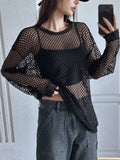 Buy SHEIN DAZY Women'S Loose Fit Sheer Mesh Top in Pakistan