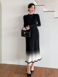 Buy SHEIN DAZY Women Long Sleeve Knit Bodycon Dress With Puff Sleeves in Pakistan