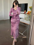 Buy SHEIN DAZY Women Ombre Wrap Design Long Dress in Pakistan