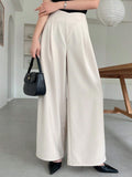 Buy SHEIN DAZY Women's Asymmetric Waist Wide Leg Pants in Pakistan