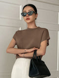 Buy SHEIN DAZY Women's Short Sleeve Ribbed Knit Sweater in Pakistan