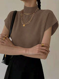 Buy SHEIN DAZY Women's Short Sleeve Ribbed Knit Sweater in Pakistan
