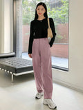 Buy SHEIN DAZY Women's Solid Color Simple Daily Regular Pants in Pakistan