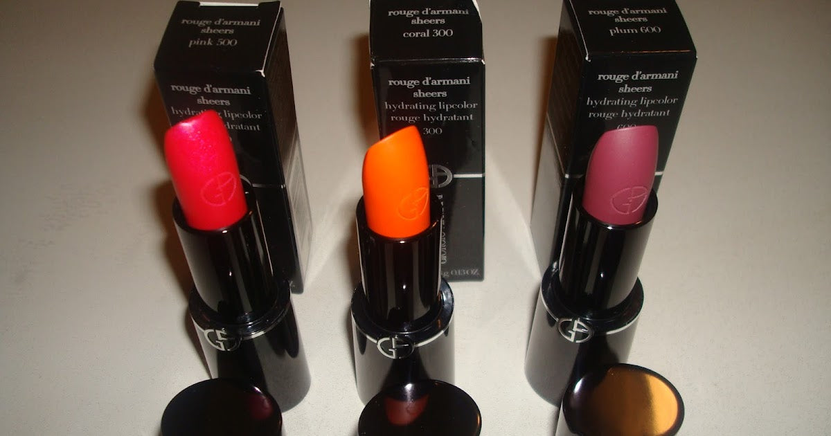 Buy Giorgio Armani Rouge D'Armani Sheer Lipstick - Coral 300 in Pakistan