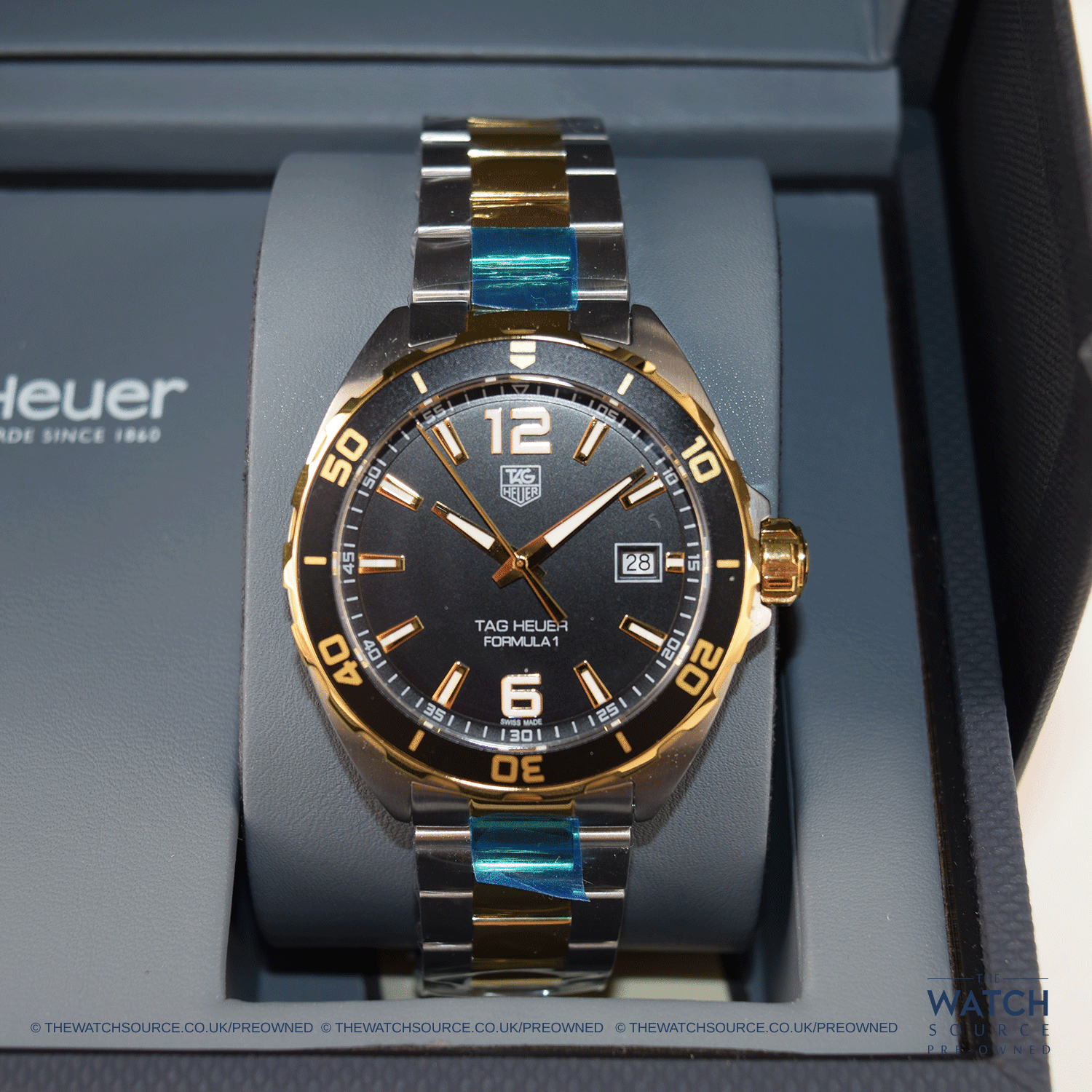 Buy Tag Heuer Formula 1 Black Dial Two Tone Steel Strap Watch for Men - WAZ1121.BB0879 in Pakistan