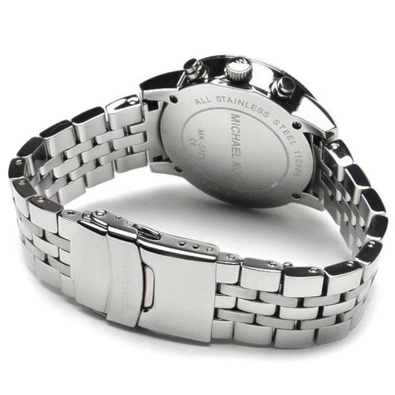 Buy Michael Kors Jet Set Blue Mother of Pearl Dial Silver Steel Strap Watch for Women - MK5021 in Pakistan