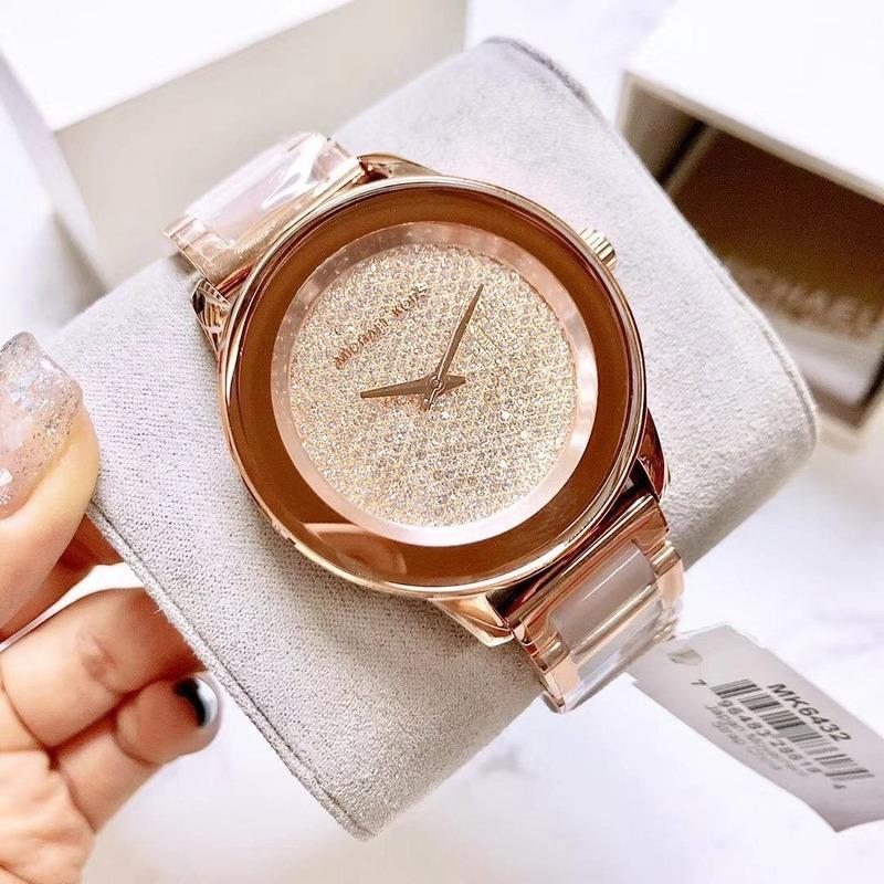 Buy Michael Kors Kinsley Rose Gold Tone Blush Acetate Women's Watch - Mk6432 in Pakistan
