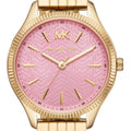 Buy Michael Kors Lexington Quartz Pink Dial Gold Steel Strap Ladies Watch - Mk6640 in Pakistan