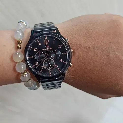 Buy Tommy Hilfiger Chronograph Black Dial Black Steel Strap Watch for Women - 1781894 in Pakistan