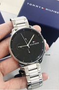 Buy Tommy Hilfiger Mens Quartz Stainless Steel Black Dial 44mm Watch - 1791485 in Pakistan