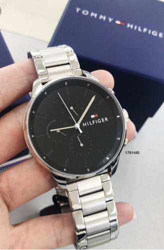 Buy Tommy Hilfiger Mens Quartz Stainless Steel Black Dial 44mm Watch - 1791485 in Pakistan